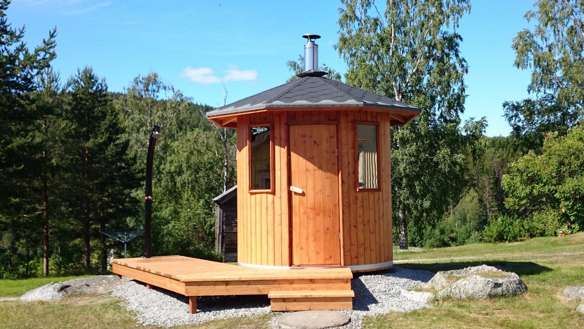 The rounded sauna inaugurated