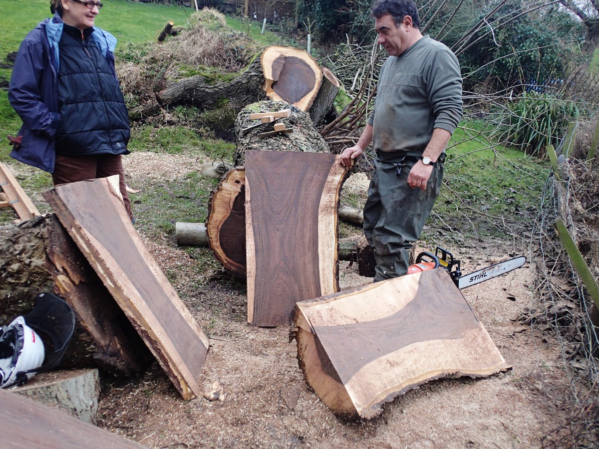 Brian recovered Walnut Trees with the Timberjig