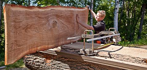 Cutting oak with Big Mill System