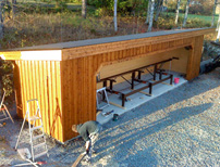 Sawmill shed the first project