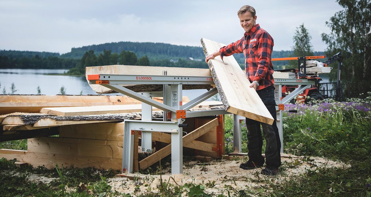 How to save storm-felled trees with a sawmill from Logosol