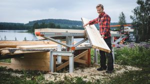 save storm-felled trees with a sawmill from Logosol
