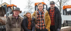 Founder Bengt-Olov Byström, together with Marketing Manager Katarina Byström, Chairman of the Board Mattias Byström and Product Manager Robert Berglund.