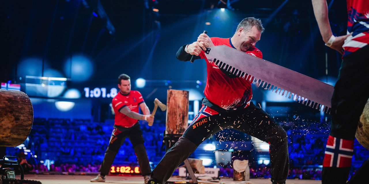 Sawing, log house building and Timbersports